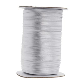 Mandala Crafts Double Fold Bias Tape for Sewing - 55 Yds Metallic Silver Bias Tape Double Fold 1/2 Inch Hem Quilt Binding Metallic Silver Seam Binding Tape - Fabric Piping Bias Binding Tape