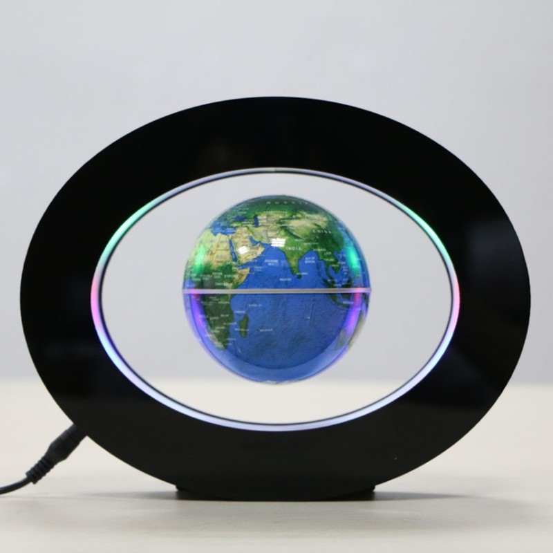 3.5in Magnetic Levitation Floating Globe Magnetic World Map with LED