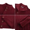 PJ PAUL JONES Men's Knitted Cardigans Button Down Stand Collar