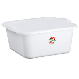 Bowl Washing Up Bowl Water Bowl Plastic Sink Storage Box Camping Washing Up Bowl Plastic Bowl Water Bucket White Universal Bowl Multi-Purpose Bowl 11 Litres