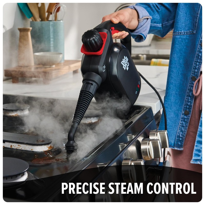Dirt Devil 7-in-1 Handheld Steamer, Pressurized Steam Cleaner for Home