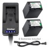 Kastar NP-FV100 Battery or LED Charger for Sony PXW-Z90V PXW-X70