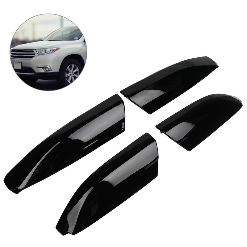 AZHZ 4PCS Black Roof Rack Covers Roof Rack Covers Fit