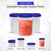 HomeyGear 32 oz - 8 Pack Twist Top Food Deli