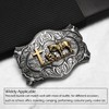 BBOTEN Western Cowboy Belt Buckle for Men Women, Celtic Cross