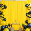 10x10 Yellow Backdrop Curtain for Parties Wrinkle Free Lemon Yellow