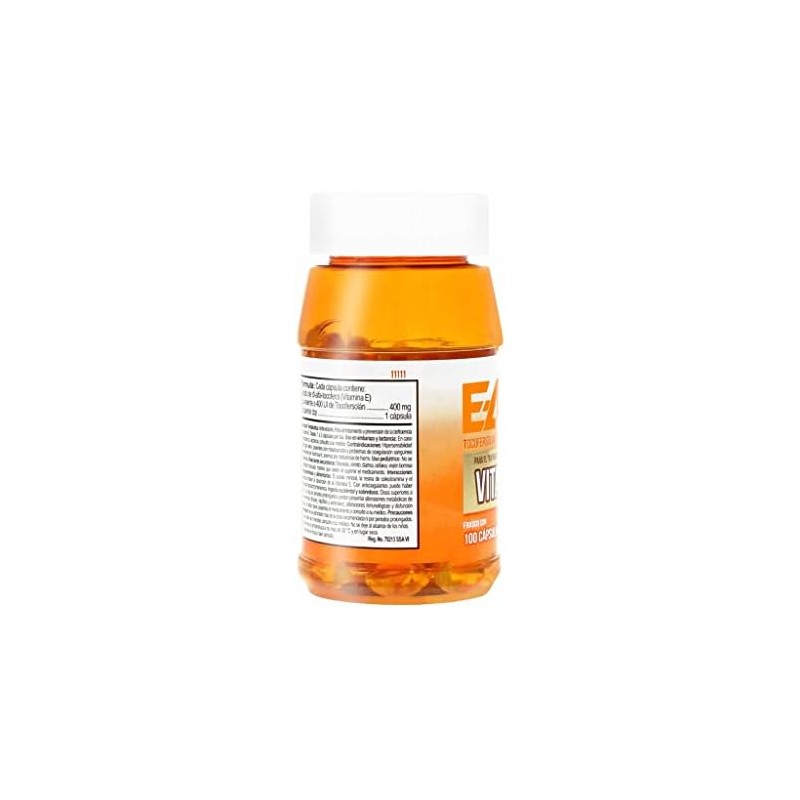 GELCAPS Vitamina E 400 mg Antioxidante con 200 Cápsulas, 1