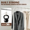 10 Pack Plastic Hangers, Heavy Duty Extra Wide Shoulders White