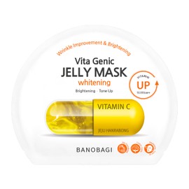 BANOBAGI VITA GENIC JELLY MASK WHITENING 1.0 fl oz (30 ml) Banobagi Bita Genic Jelly Mask Relaxing Face Mask Skin Care, Hypoallergenic, Highly Moisturizing, Nutrition, Dry, Relaxing, Moisturizing,