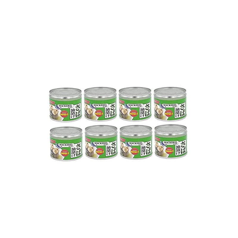 Nissui Canned Mackerel 4 Flavor Variety Pack - Soy Sauce,
