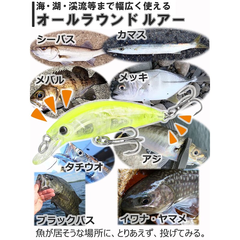 Contyu General Purpose Lures Set Heavy Sinking Minnow 5cm 6g