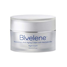 Bluelene Crema de Noche, Revolucionaria Crema Facial Antiarrugas Azul Metileno (1.0 fl oz). Adecuado para pieles sensibles                            