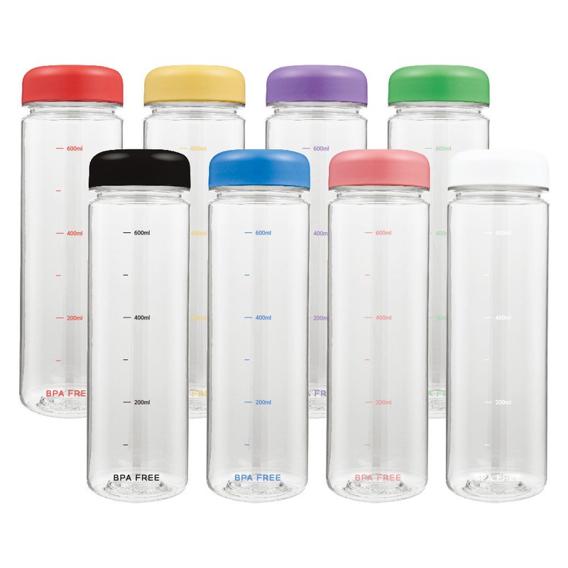 Large capacity 700ml graduated plain bottle tumbler diet health water
