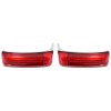 HDBUBALUS Chrome Red LED Saddlebag Running Brake Turn Light Fit