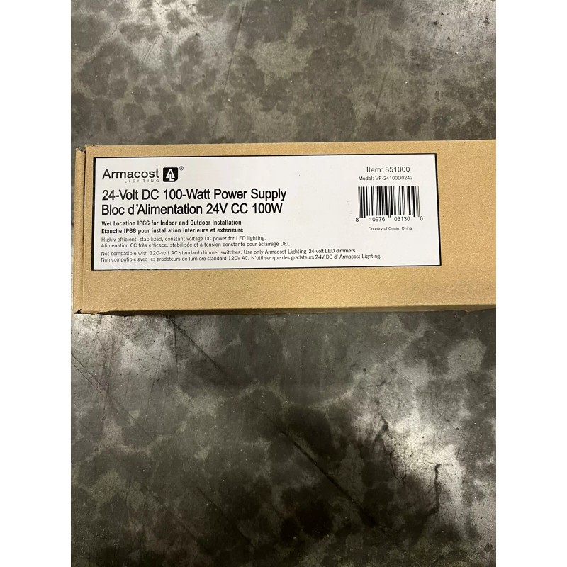Standard Armacost Lighting 851000 100 Watt 24 Volt DC Transformer