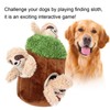 Sloth Trunk Holes Toys for Dog Squeaky Plush Toys Hide