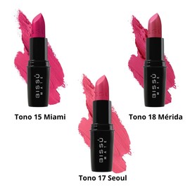 kit Labial Mate Bissu Tonos Rosas 3 pzas