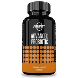 Advanced probiotic - 60 capsulas | Probióticos 60 Billones UFC’s - Probióticos Avanzados Hechos en USA | 1 capsula diaria | Digestion - Suplementos Alimenticios Libres de GMO | RESET NUTRITION