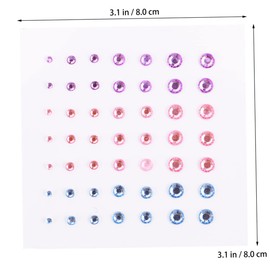 WOONEKY Diy Scrapbook Stickers Back Glue Rhinestone Stickers for Decorate Car Mobile