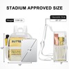 Slumou Clear Backpack Stadium Approved 12×12×6 Clear Mini Backpack Small