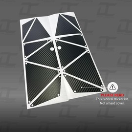 Decal Concepts Carbon Fiber Inner Body Panel Decal Accent Kit - Fits Traxxas Unlimited Desert Racer (UDR) (Orange Carbon Fiber)