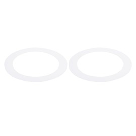 PATIKIL 8.27" ID 10.43" OD Goof Rings for Recessed Light, 2 Pack Gloss White Goof Metal Trim Ring Lighting Fixture for Ceiling Wall Recessed Can Downlights