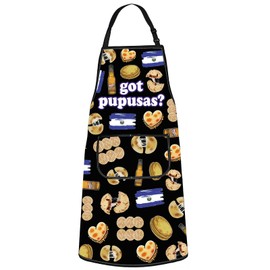 G2TUP Pupusas Apron Pupusas Maker Gifts El Salvador Kitchen Apron Pupusas Lover Gift Salvadoran Food Apron (Pupusas CA)