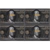 Unbranded Blacked Out $100 Bill Benjamin Franklin Card Stickers/Skins 4pk