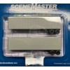 WALTHERS SCENEMASTER UNDEC HO SCALE TRAILMOBILE TRAILERS, 2 PK