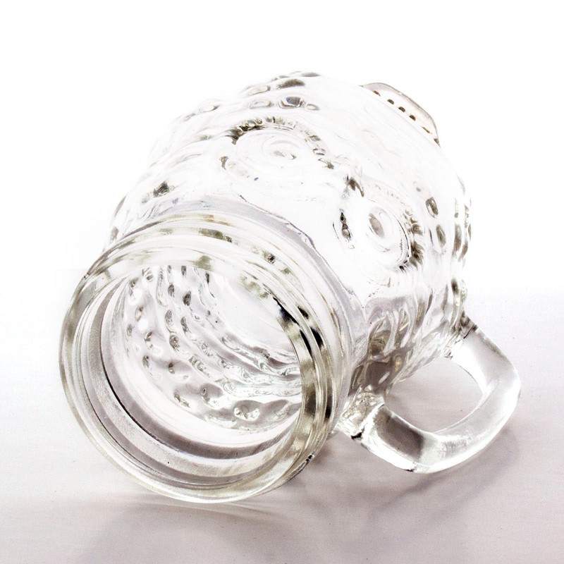 BARCONIC® MINI OWL GLASS MASON JAR WITH HANDLE - 4