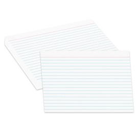 Home Advantage Double Sided Ruled White Index Cards, File Lined Note Cards (5-x-7)