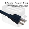 HONDERSON 10 ft Black AC Power Cord Replacement Pigtail End,