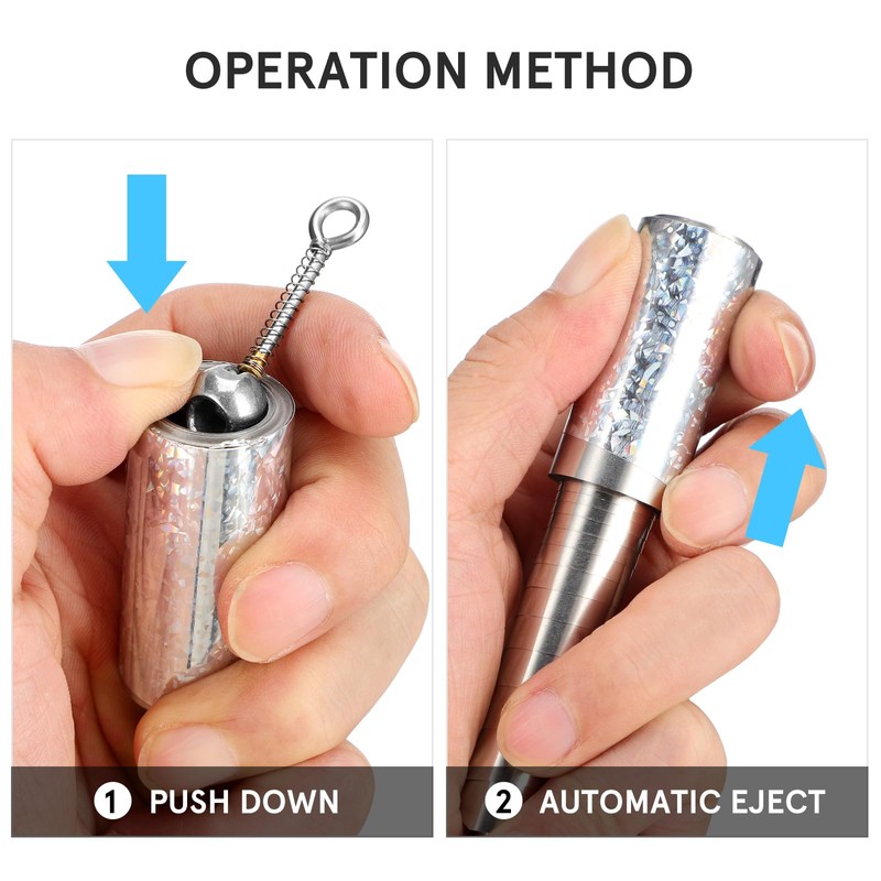 Healifty Foldable Stainless Steel Pocket Sticks, for Tricks, Martial Arts,