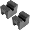 2PCS Universal Jack Stand Pads Support Lift Anti-Slip Rubber Slotted