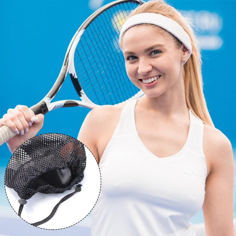 AMYXIYUAN 5Pcs Nylon Sack Durable Net Bag Black Mesh Bag