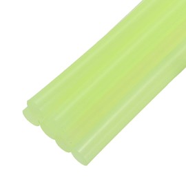 uxcell 6pcs Mini Hot Glue Sticks for Mini Glue Gun, 4-inch x 0.28-inch Glue Gun Sticks for Art DIY Craft, Luminous Yellow
