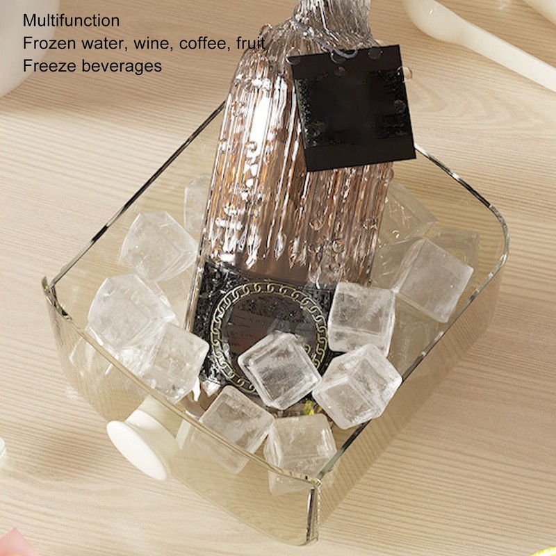 Press Ice Cube Mould Large Capacity One Button Release Ice