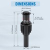 ALEASHA Pop Up Sink Drain Without Overflow, Bathroom Sink Drain