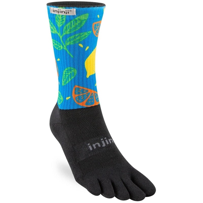 Injinji Unisex Spectrum Trail Midweight Crew Socks