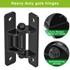 Lifeswel Heavy Duty Gate Hinges, Steel Hinges with Spacer Bearing