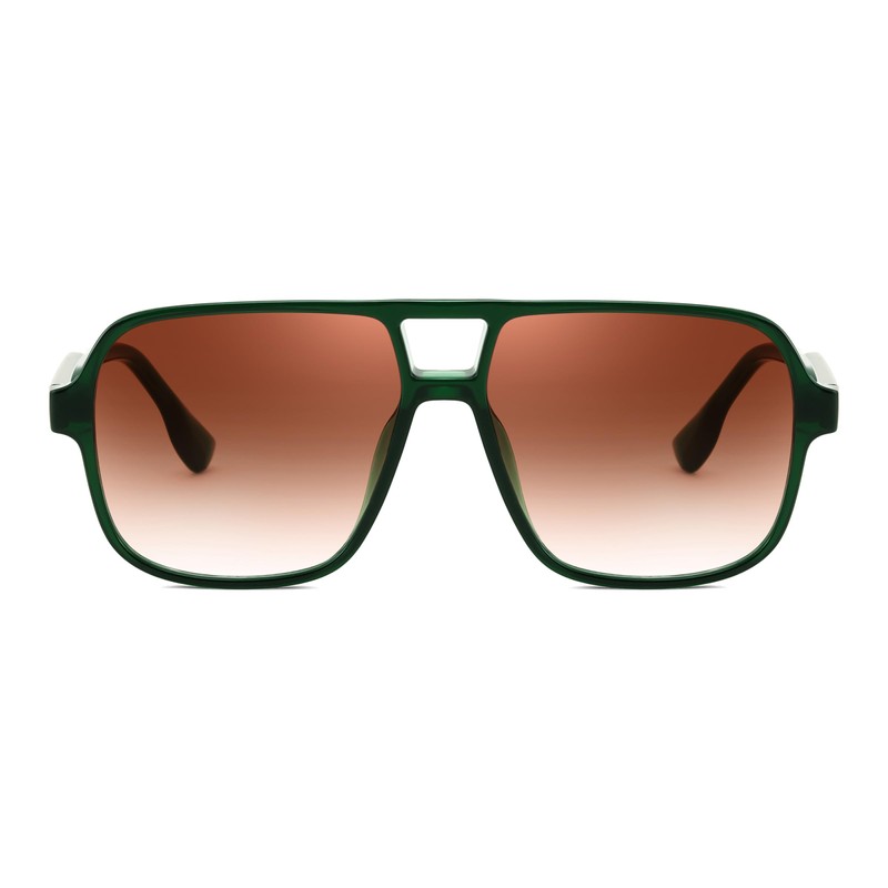 FEISEDY Retro Square Aviator Sunglasses Women Men 70s Vintage Trendy