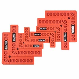 Relitec R 90도 모서리 클램프 사각형 목공 도구 직각 캐비닛 그림 프레임 또는 서랍 세트 8 3" 4인치 부착용 목재 [4PCS 3 + 4PCS 4] Relitec R 90 Degree Corner Clamp Square Woodworking Tool Right Angle Cabinet Picture Frame or Drawer Set 8 3" 4 Inch Attachment Wood [4PCS 3 + 4PCS 4]