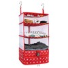 Surblue Wardrobe Organizer Hanging 3 Tier Foldable Washable Oxford Fabric