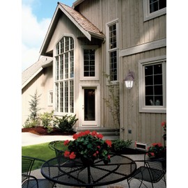 Westinghouse Lighting 6785100 One-Light Exterior Wall Lantern, Textured Rust Patina Finish on Cast Aluminum with Clear Water Glass Panels