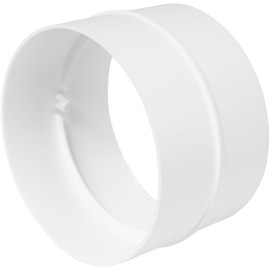 Repa Market 4" Inch / 100 mm Plastic Duct Pipe Connectors - Round Male Fit Flexible Ducting Extension - Hose Work - Dryer Vent Extension - Inline Air and Water Flow Extraction Pipe Lines