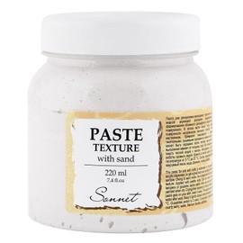 Sonnet Structural Paste Water-based Canvas with Sand 220 ml | for Acrylic Painting, Oil Paints, Tempera and Gouache | Made by Nevskaya Palitra