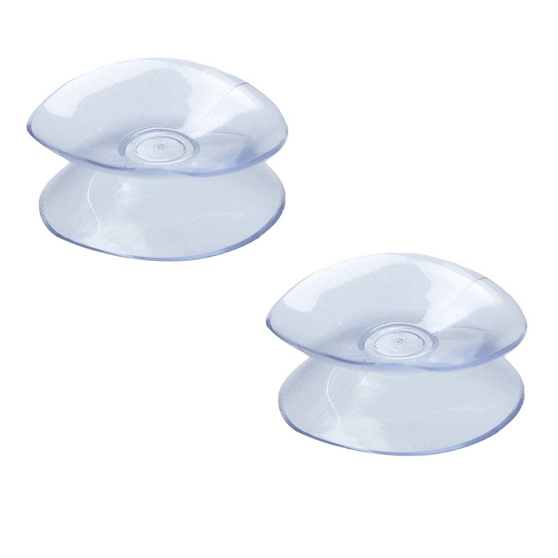 RLECS 12pcs Double Sided Suction Cups Sucker Pads for Glass,