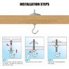 JFGDVW 2 Pcs Ceiling Hooks for Hanging Plants, Stainless Steel