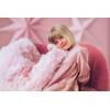 Bizzi Growin Koochicoo Blanket for Girls, Blush Pink