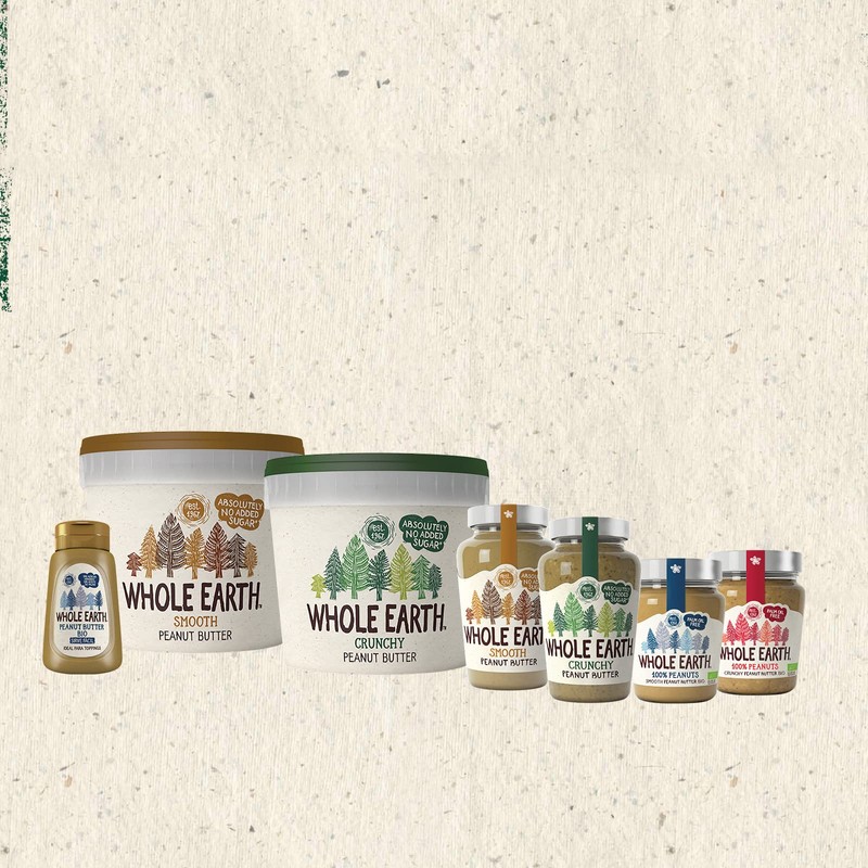 Whole Earth Smooth Peanut Butter, 454g